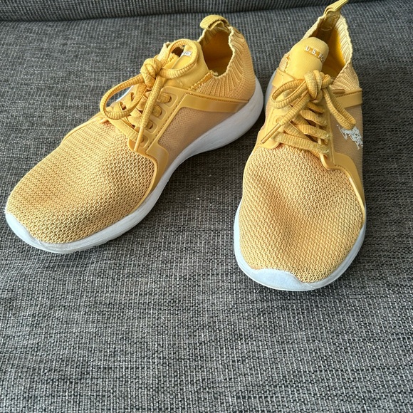 U.S. Polo Assn. Yellow Athletic Shoes - Picture 1 of 3